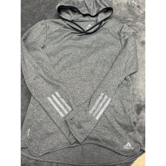 Adidas Women’s Small Climalite Hoodie in great shape! Color is heather gray. - Picture 1 of 5